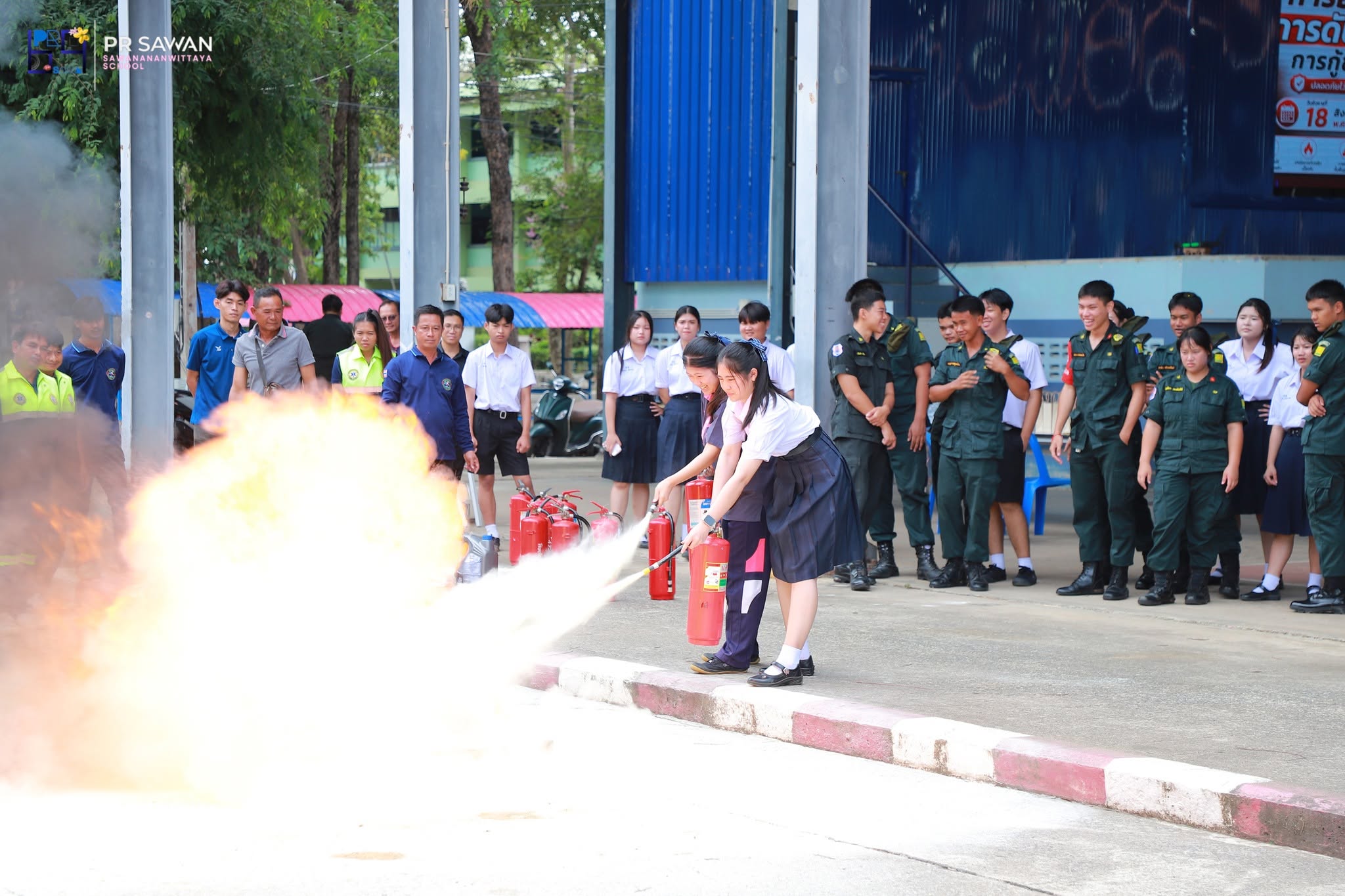 อบรมการดับเพลิงและกู้ชีพเบื้องต้น